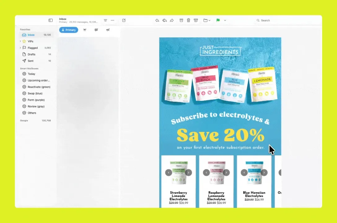 Just ingredients use case